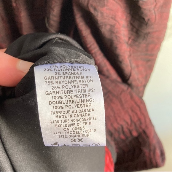 Penningtons black and red self tie belted formal dress - Picture 11 of 12